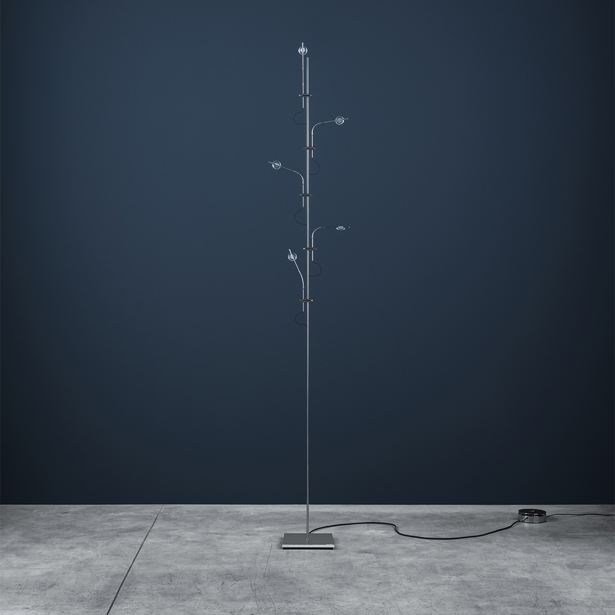 Catellani & Smith Wa Wa F LED Stehleuchte, Nickel