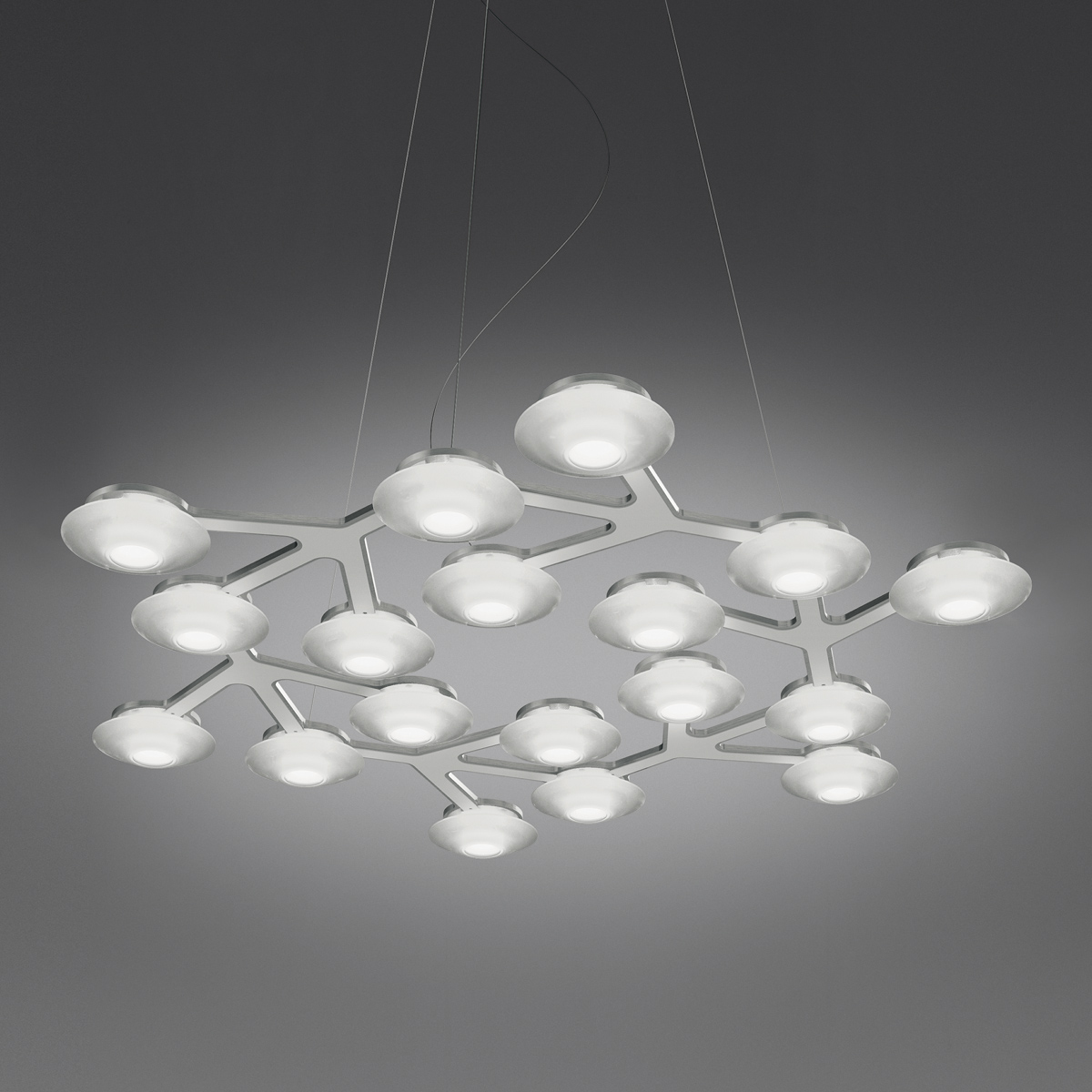 LED Net Circle Sospensione, App-kompatibel