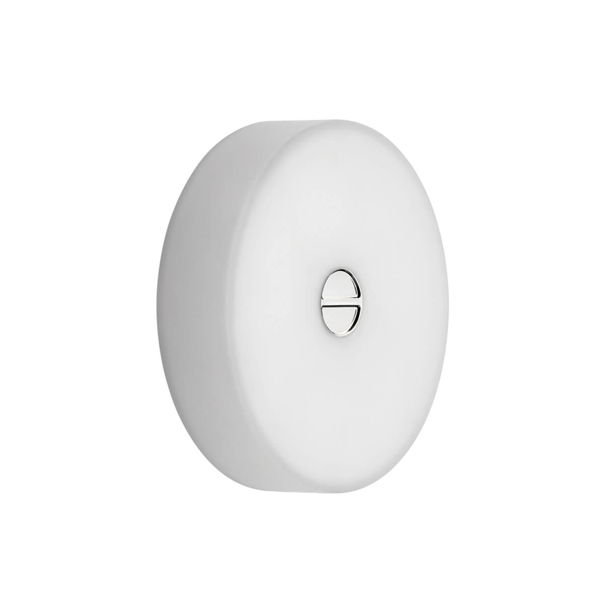 Flos Mini Button Wand- / Deckenleuchte, IP44, Polykarbonat weiß