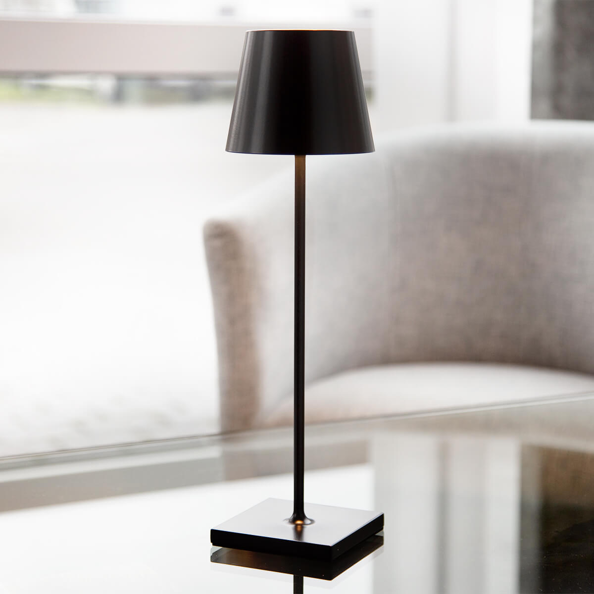 2er Set Outdoor LED Akku-Tischleuchte