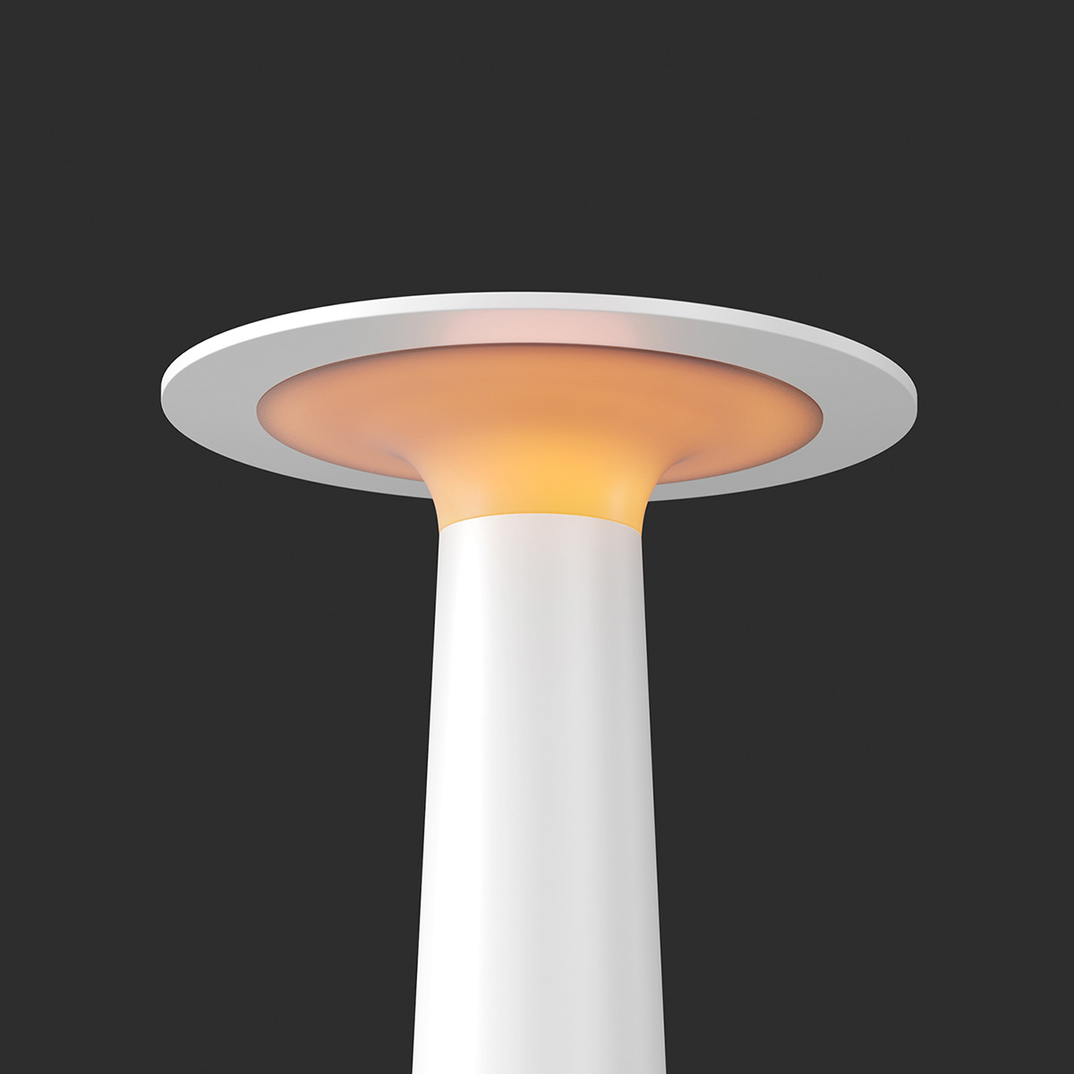 IP44.DE Lix LED Akkuleuchte, Dim-to-Amber, pearl white (weiß)