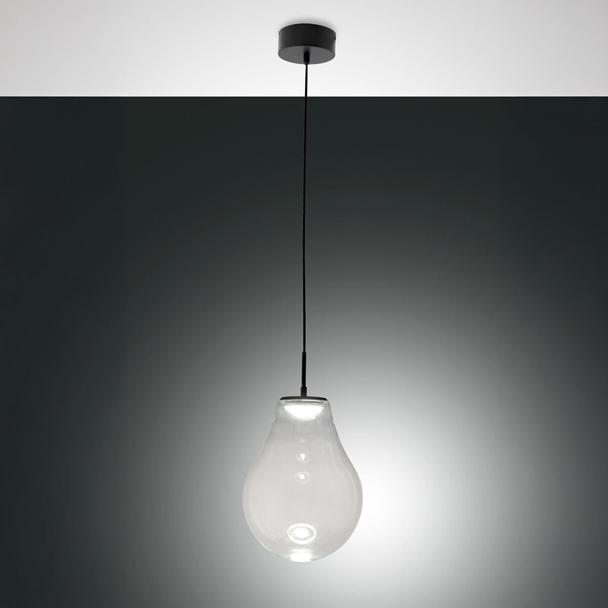 Fabas Luce Noa LED Pendelleuchte, transpaerent