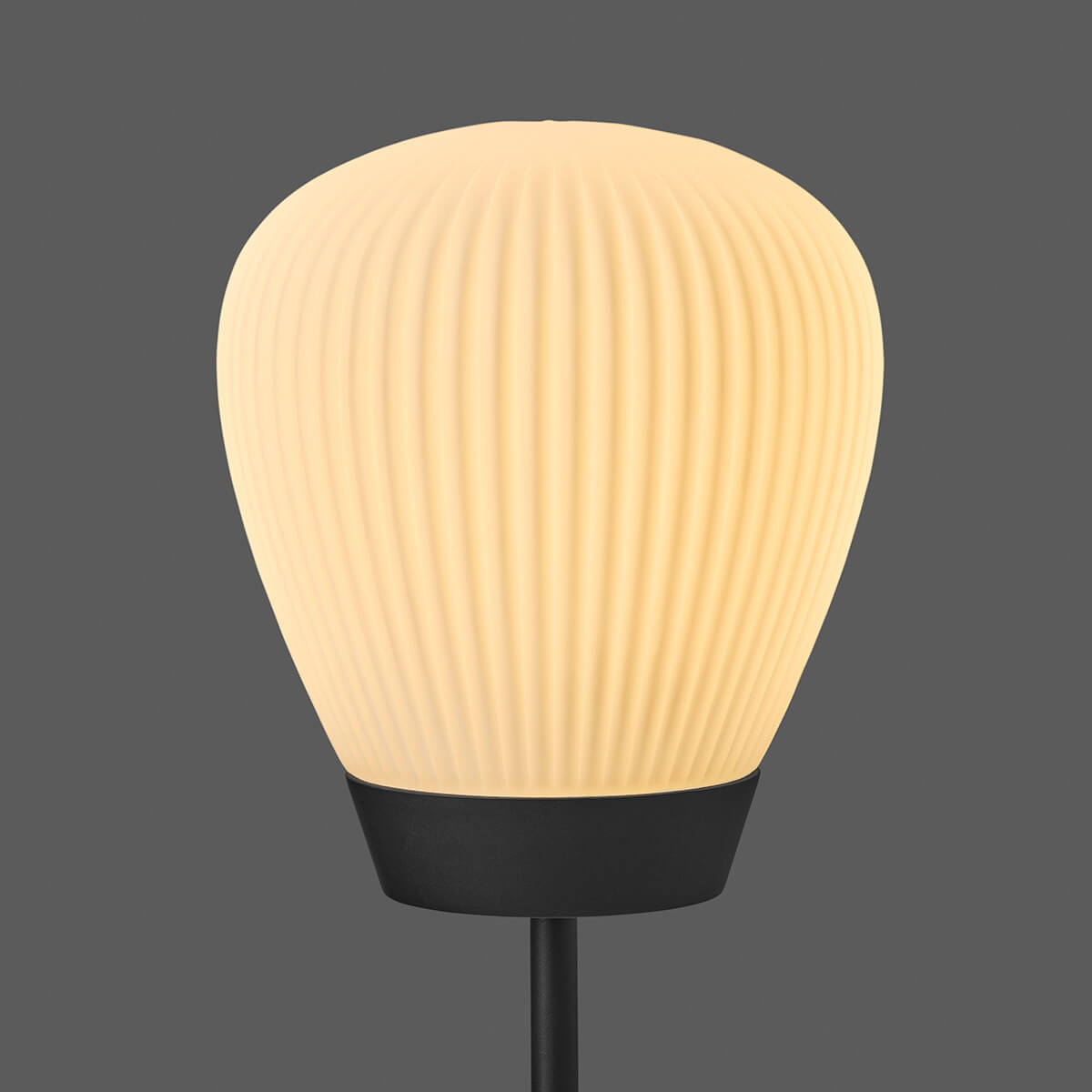 Holtkötter Plissee S Stehleuchte, schwarz