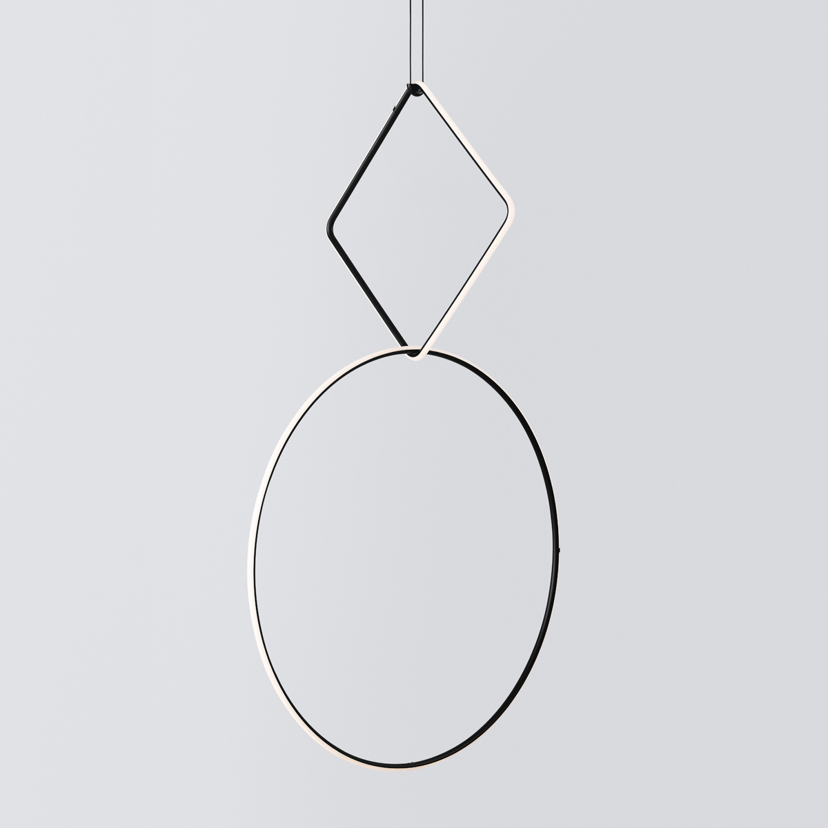Flos Arrangements Pendelleuchte, Square L + Round L