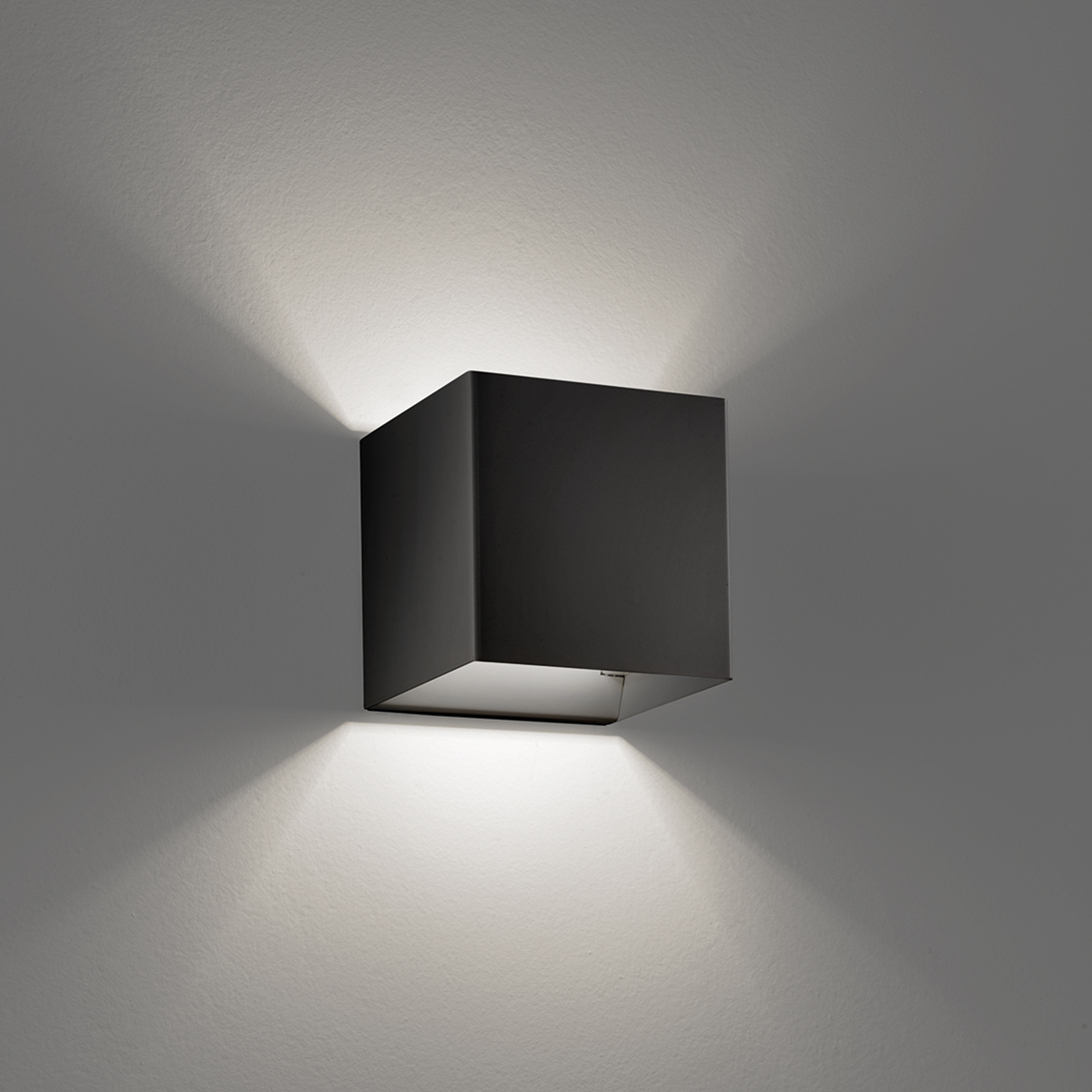Lodes Laser 10 x 10 LED Wandleuchte, schwarz matt