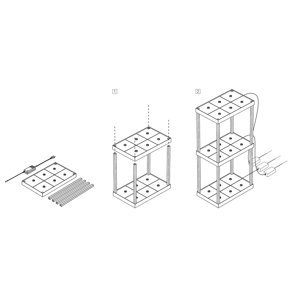 Zafferano AiLati Multi-Kontaktladestation für Olivia, Ofelia & Circe, übereinanderstapelbar (max. 3 Stationen)
