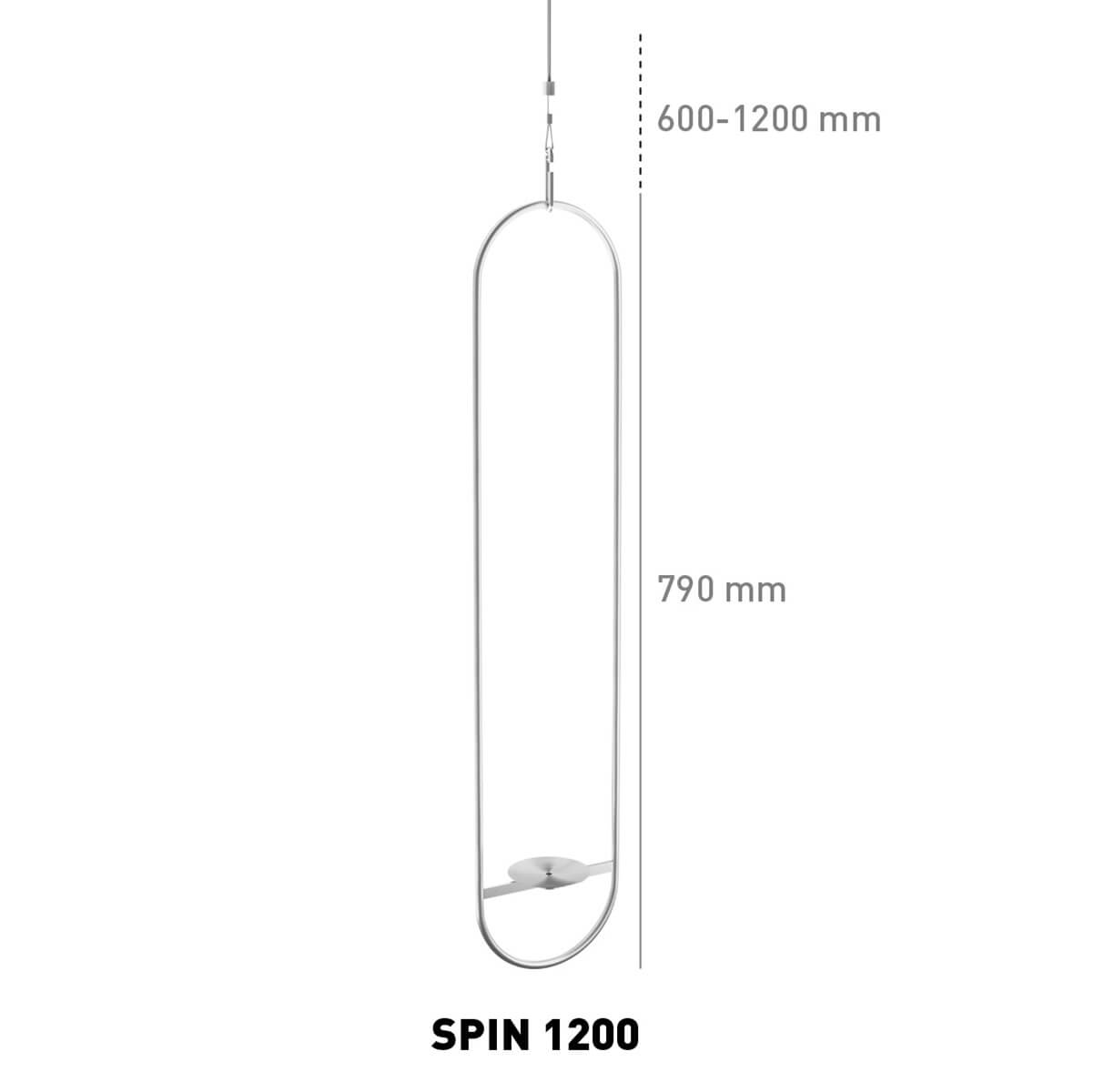 Höfats Spin 1200 Hängesystem, Maßzeichnung