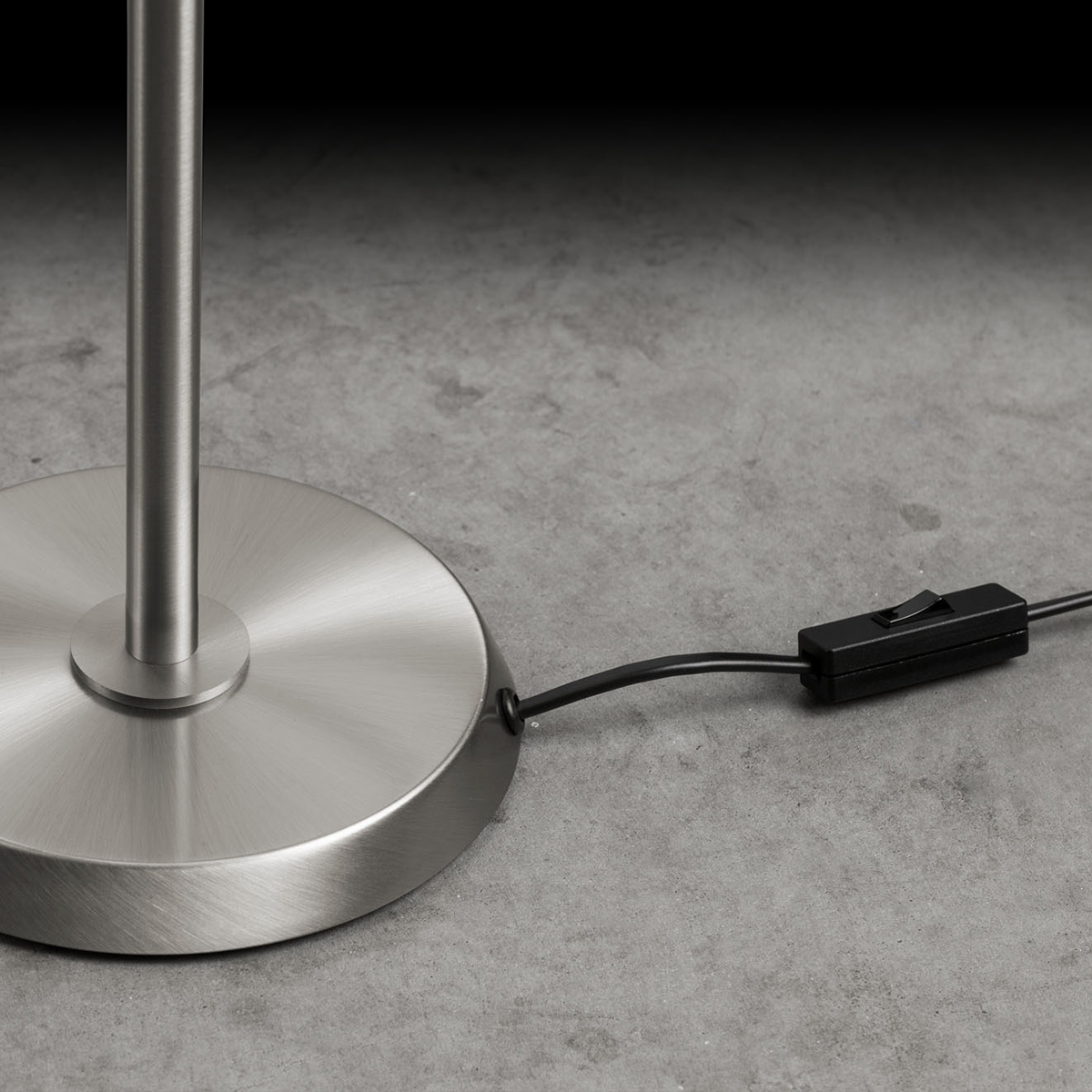 Holtkötter 6263 Tischleuchte, schmal, Nickel matt, Schnurschalter