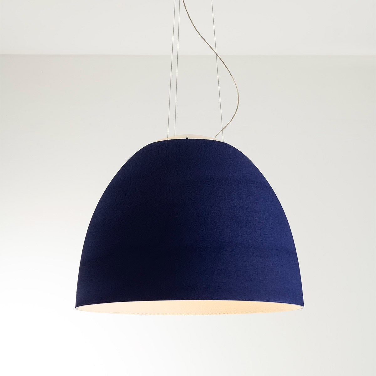 Artemide Nur Acoustic Sospensione, außen: blau / innen: weiß