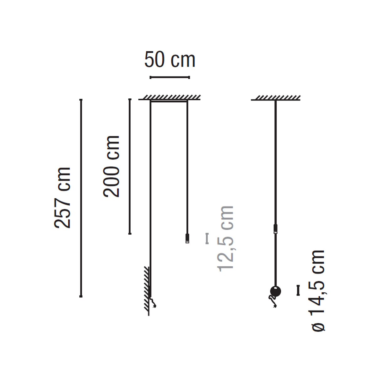 Vibia Wireflow LED 0348 Pendelleuchte, mit Dimmer