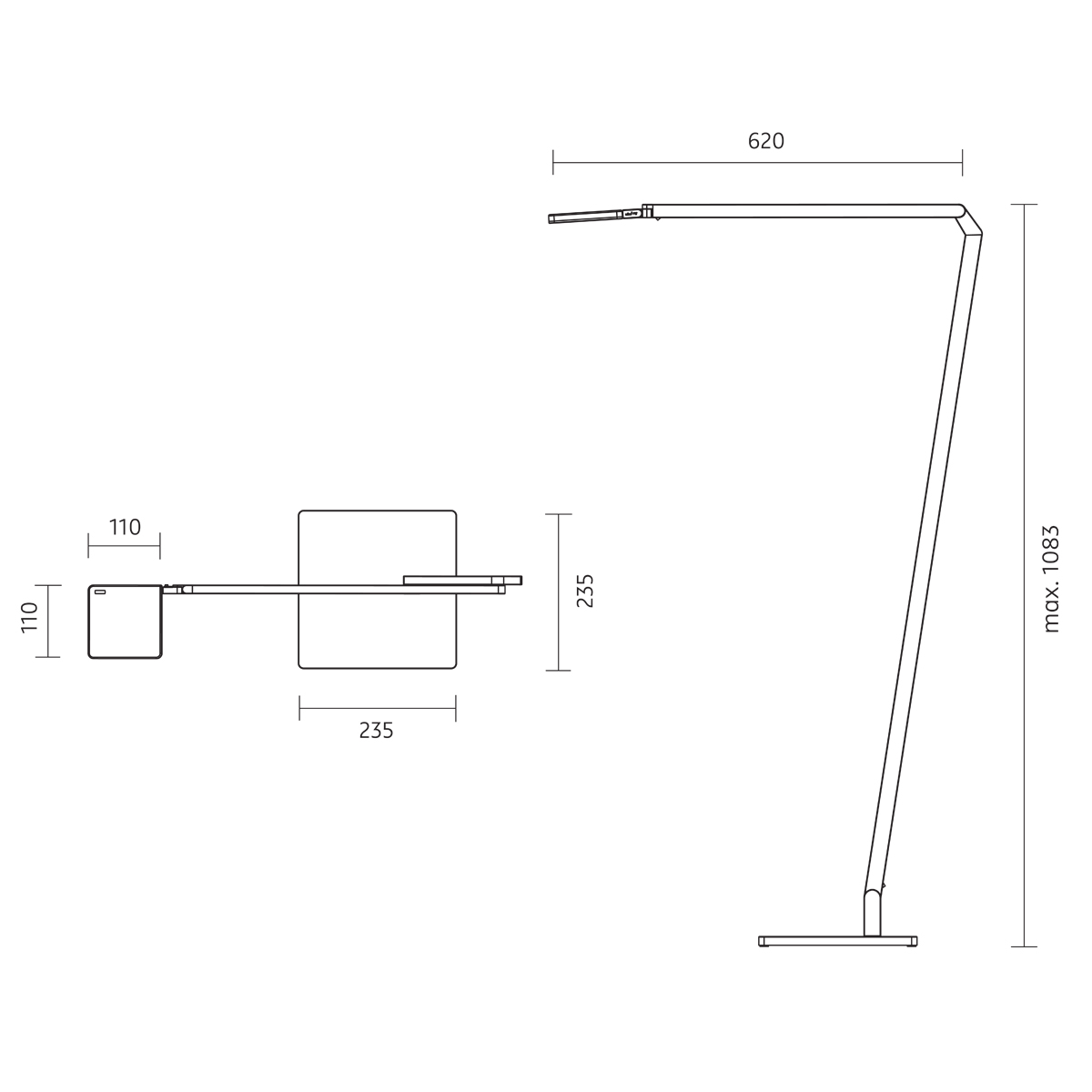 Nimbus Roxxane Home LED Leseleuchte