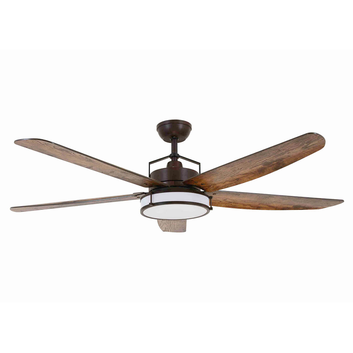 Beacon Lighting Lucci Air Airfusion Louisville Deckenventilator mit Licht, Bronze matt, Flügel: Koa-Holz