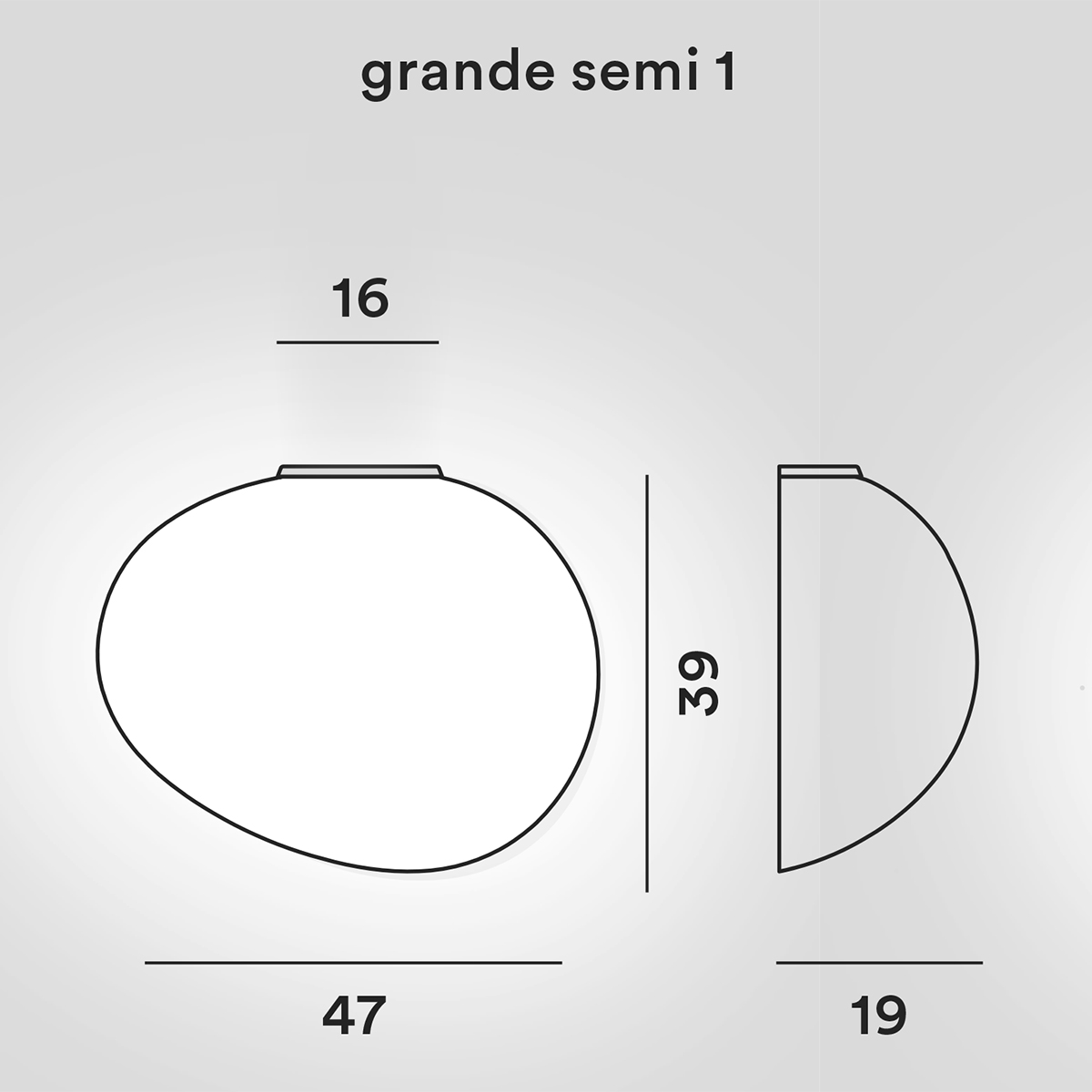 Foscarini Gregg Grande Semi 1 Parete