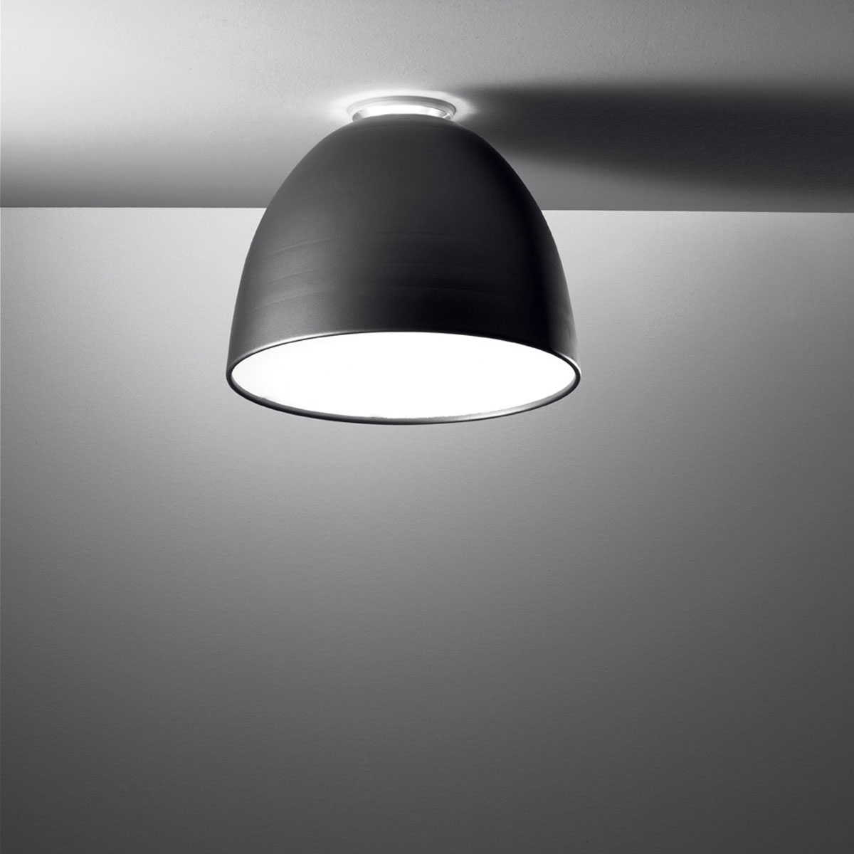 Artemide Nur Mini Soffitto, anthrazitgrau