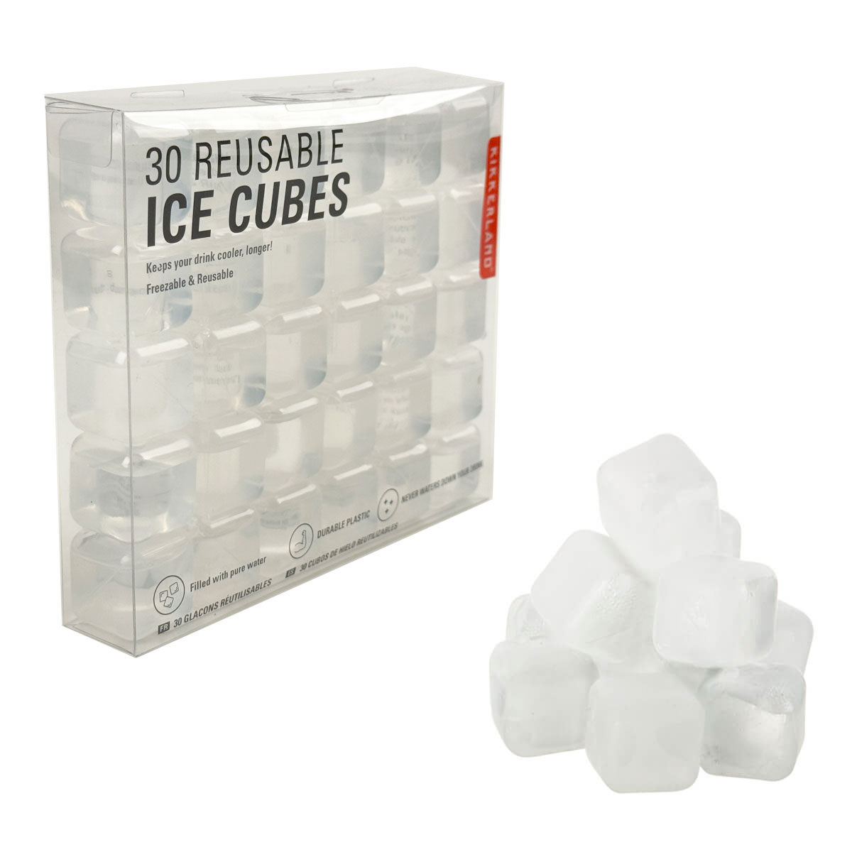 Kooduu Wiederverwendbare Eiswürfel, Box à 30 Stück Wiederverwendbare Eiswürfel
