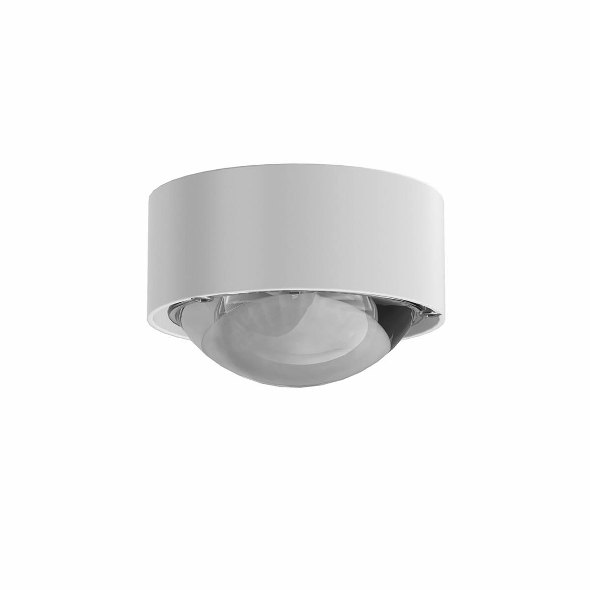 Top Light Puk Mini One Deckenleuchte, Gehäuse, weiß matt, mit Linse klar (nicht inbegriffen)