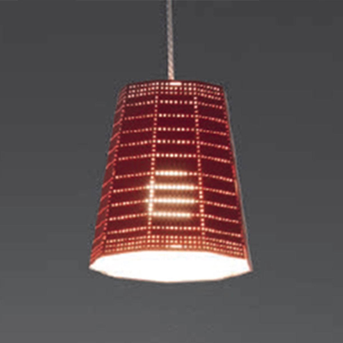 Artemide Null Vector Beta Sospensione, Abverkaufsware, rot