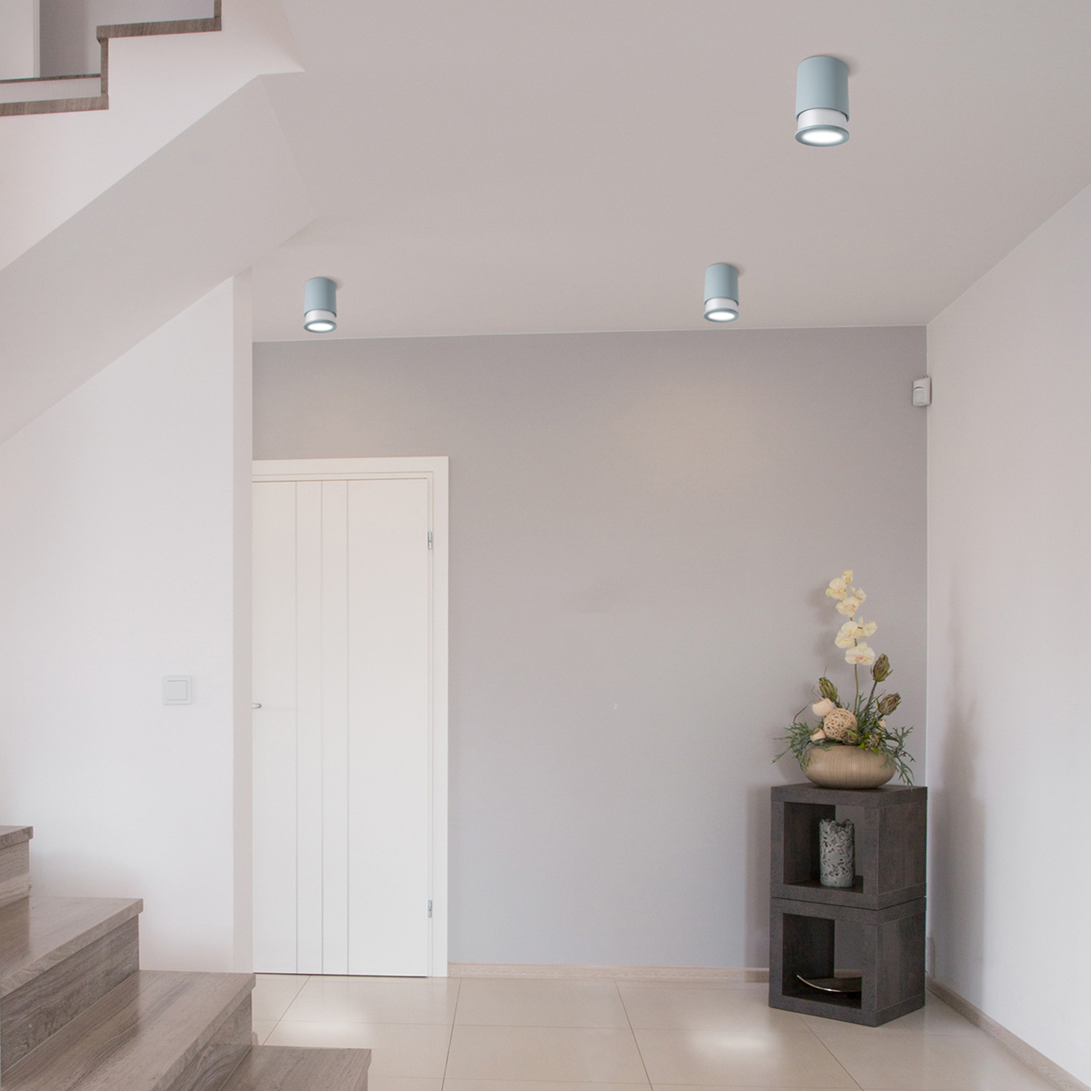 Twister Lighting Twister Living Spot Deckenleuchte, taupe (Leuchtmittel nicht inbegriffen)