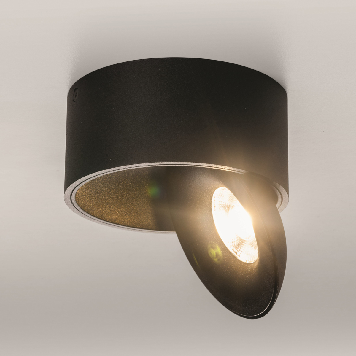 LupiaLicht Saturn LED Deckenstrahler, 3000 K, schwarz