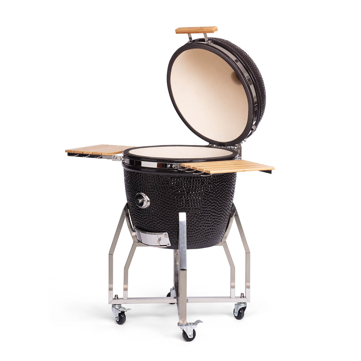 Yakiniku Kamado Grill inkl. Ständer, Seitentischen & Pro Set, 22'' XLarge, 56 cm Grillfläche
