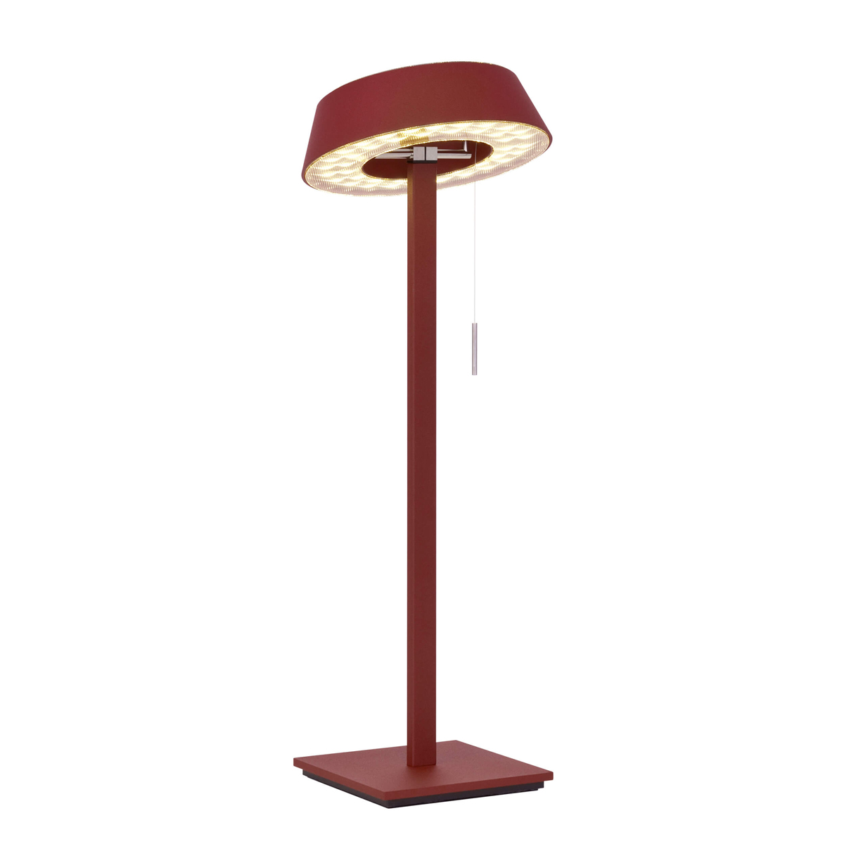 Oligo Glance LED Tischleuchte, gerade, rot matt
