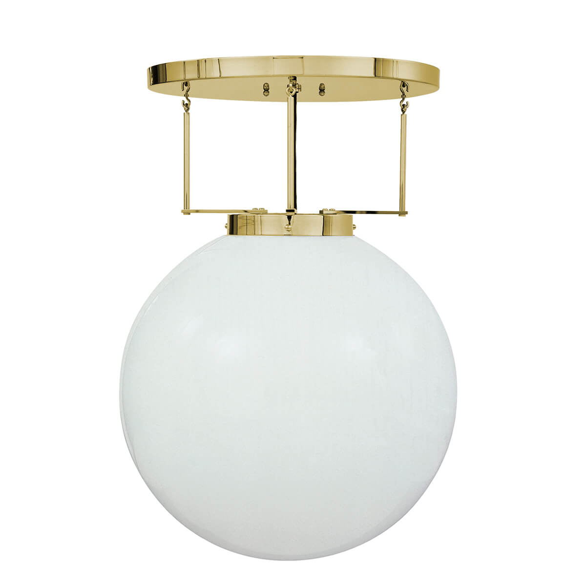Tecnolumen DMB 26 Bauhaus Deckenleuchte, Ø: 40 cm, Messing poliert