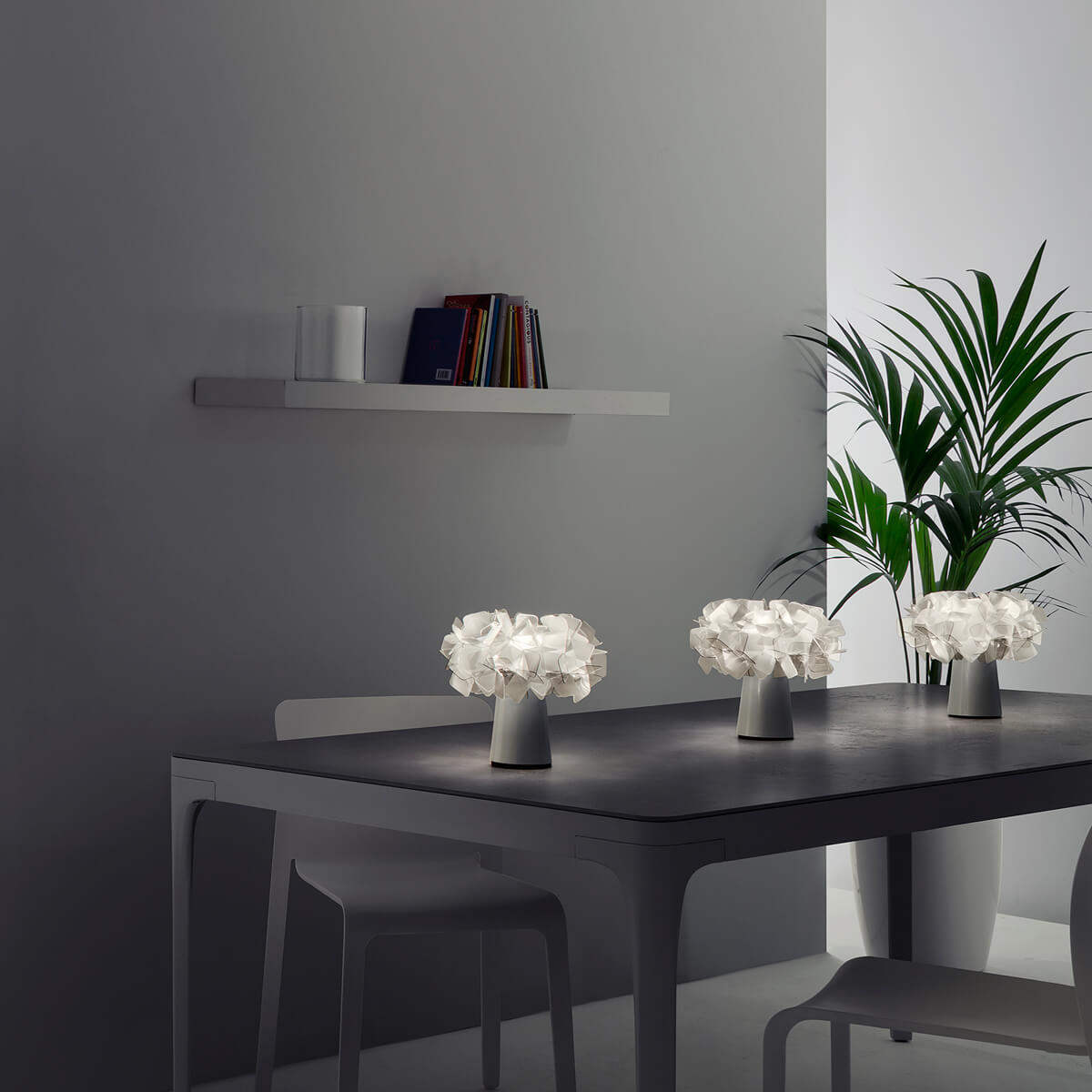 Slamp Clizia Battery LED Akkuleuchte, fumé