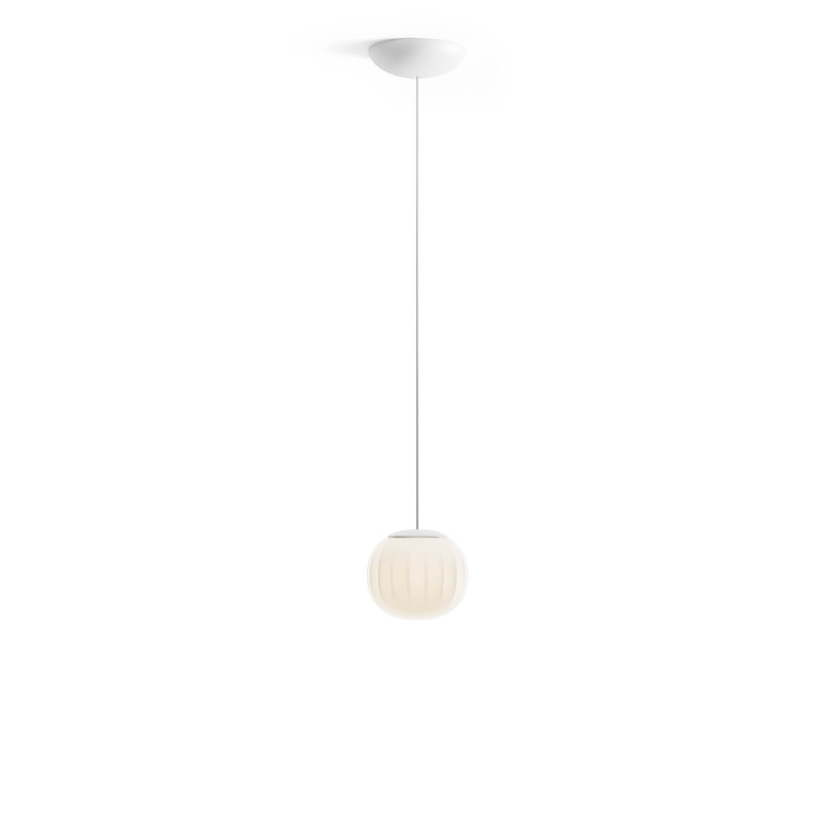 Luceplan Lita Sospensione, Ø: 14 cm, weiß