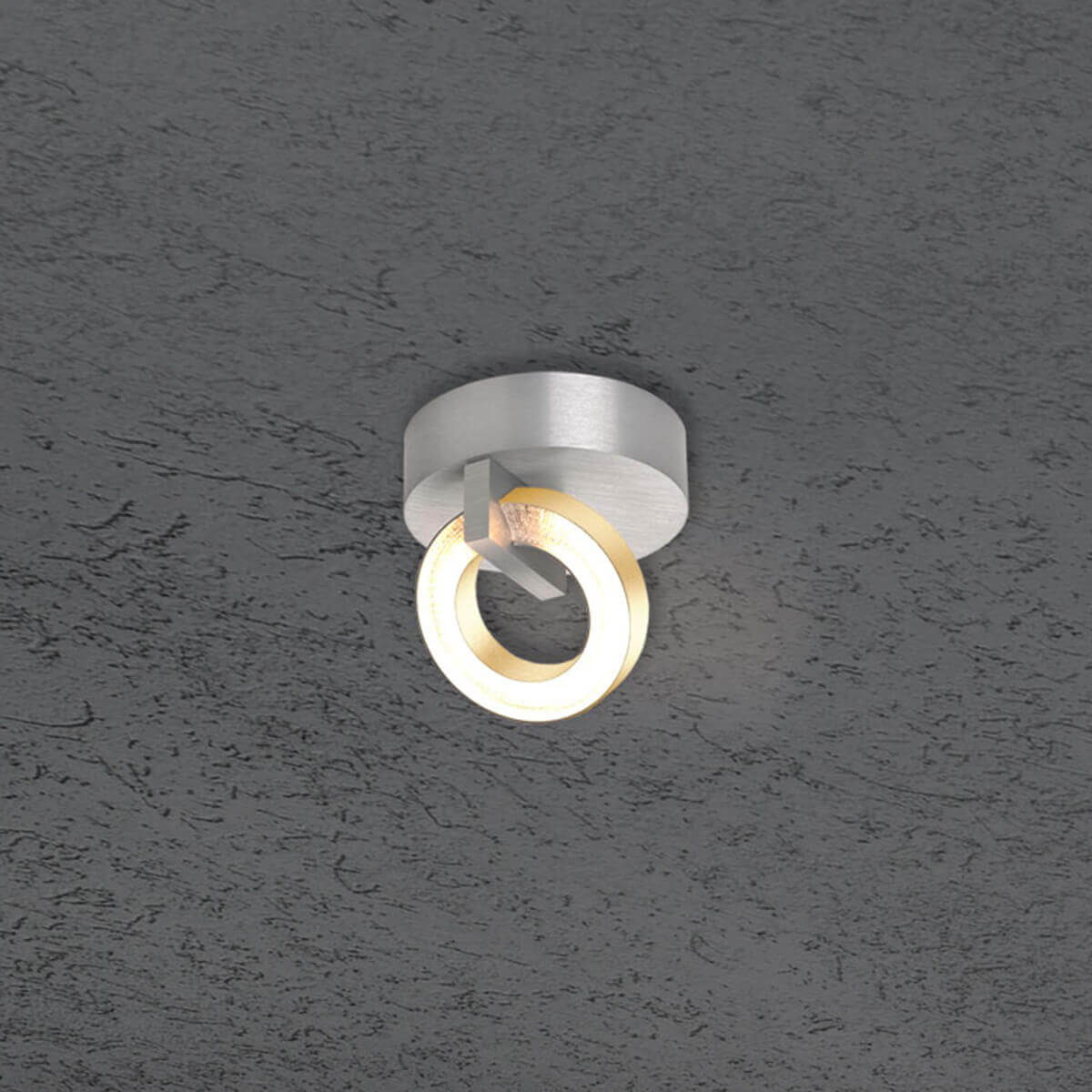 Alu geschliffen / Gold eloxal