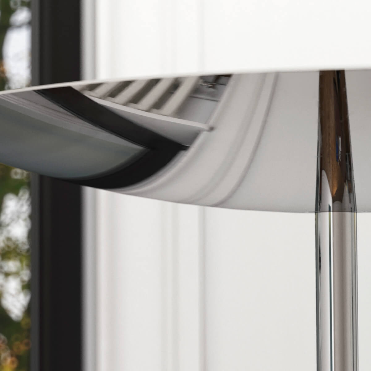 Belux Classic LED Stehleuchte, Chrom