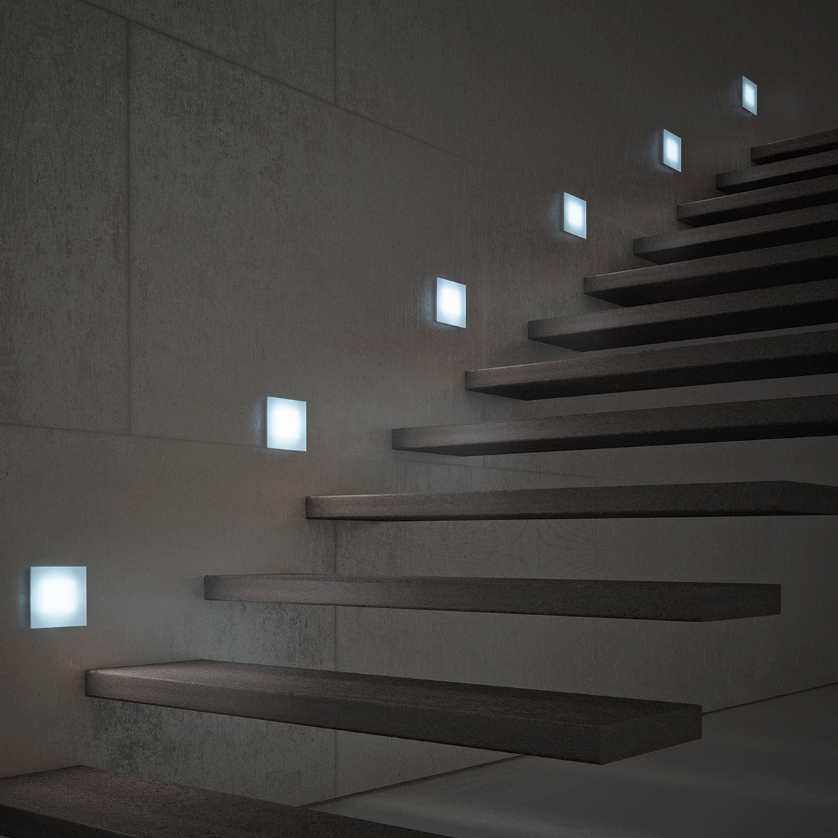 Fontana Arte Sole LED Wand- / Deckenleuchte, Siebdruckglas