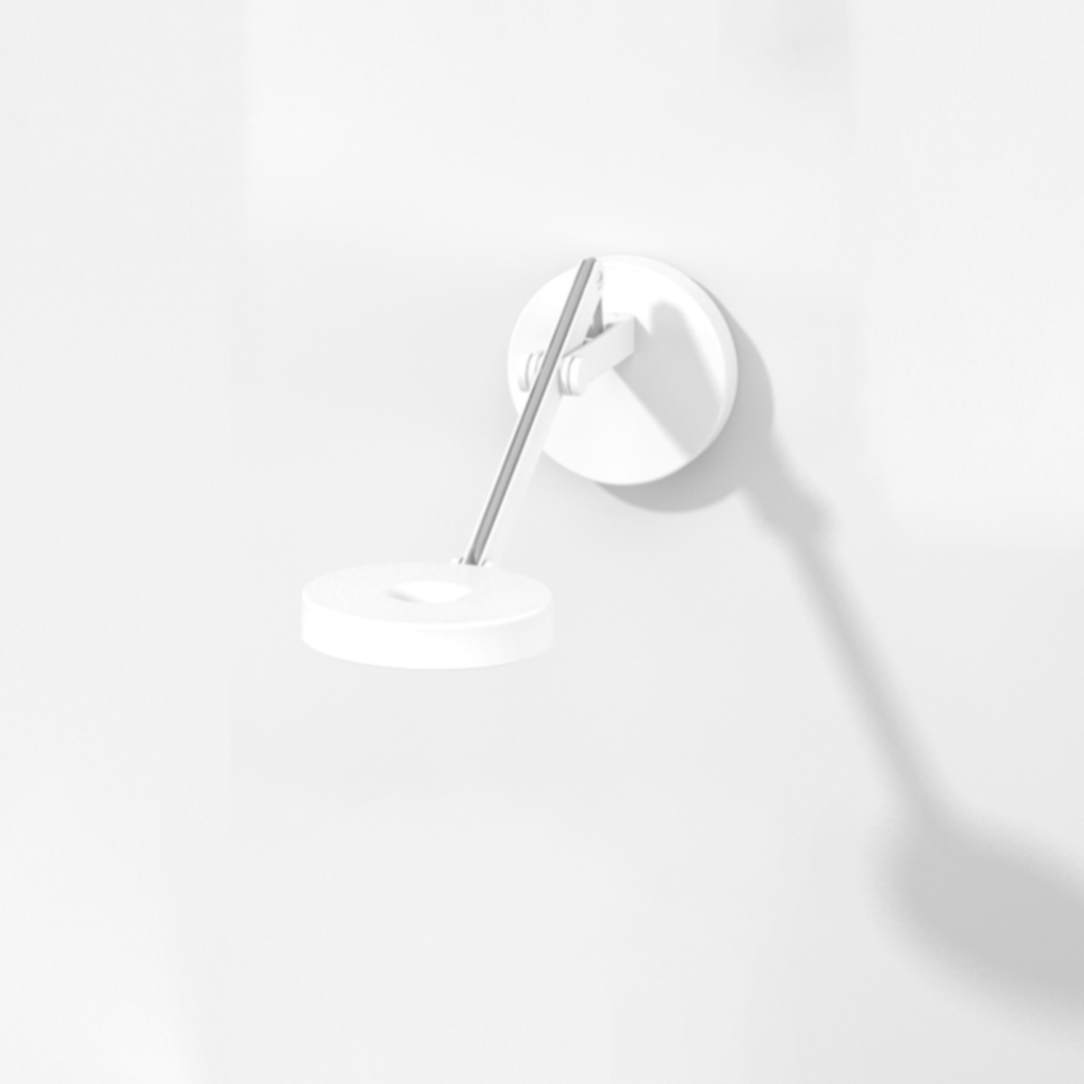 weiß matt, mit Verstellband in silberfarben