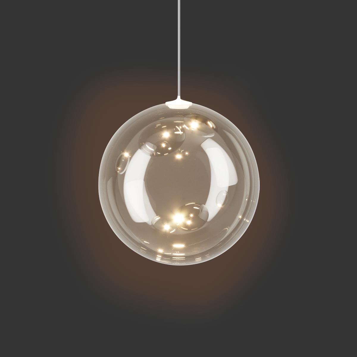 Lodes Random Solo 18 LED Pendelleuchte, Glas klar