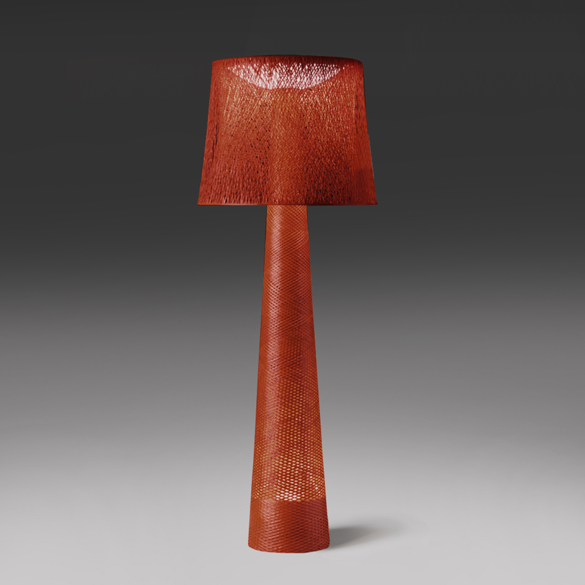 Vibia Wind 4067 Outdoor LED Stehleuchte, ocker rot