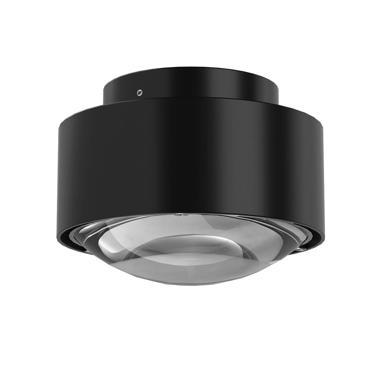 Top Light Puk Maxx Plus LED Deckenleuchte, Gehäuse, schwarz matt, mit Linse klar (nicht inbegriffen)