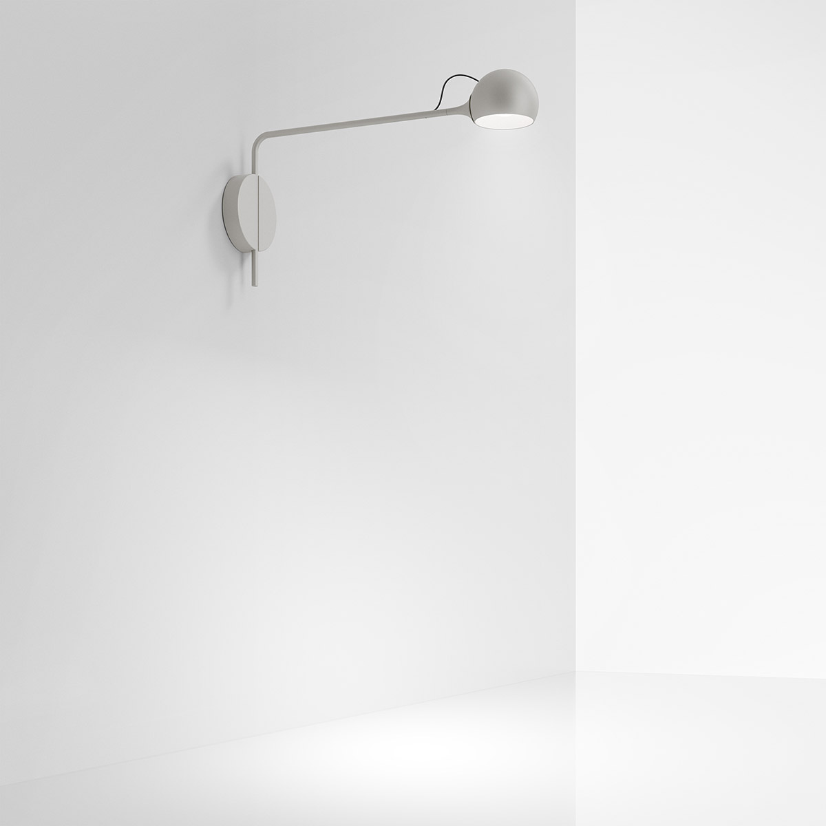Artemide Ixa LED Parete, weißgrau