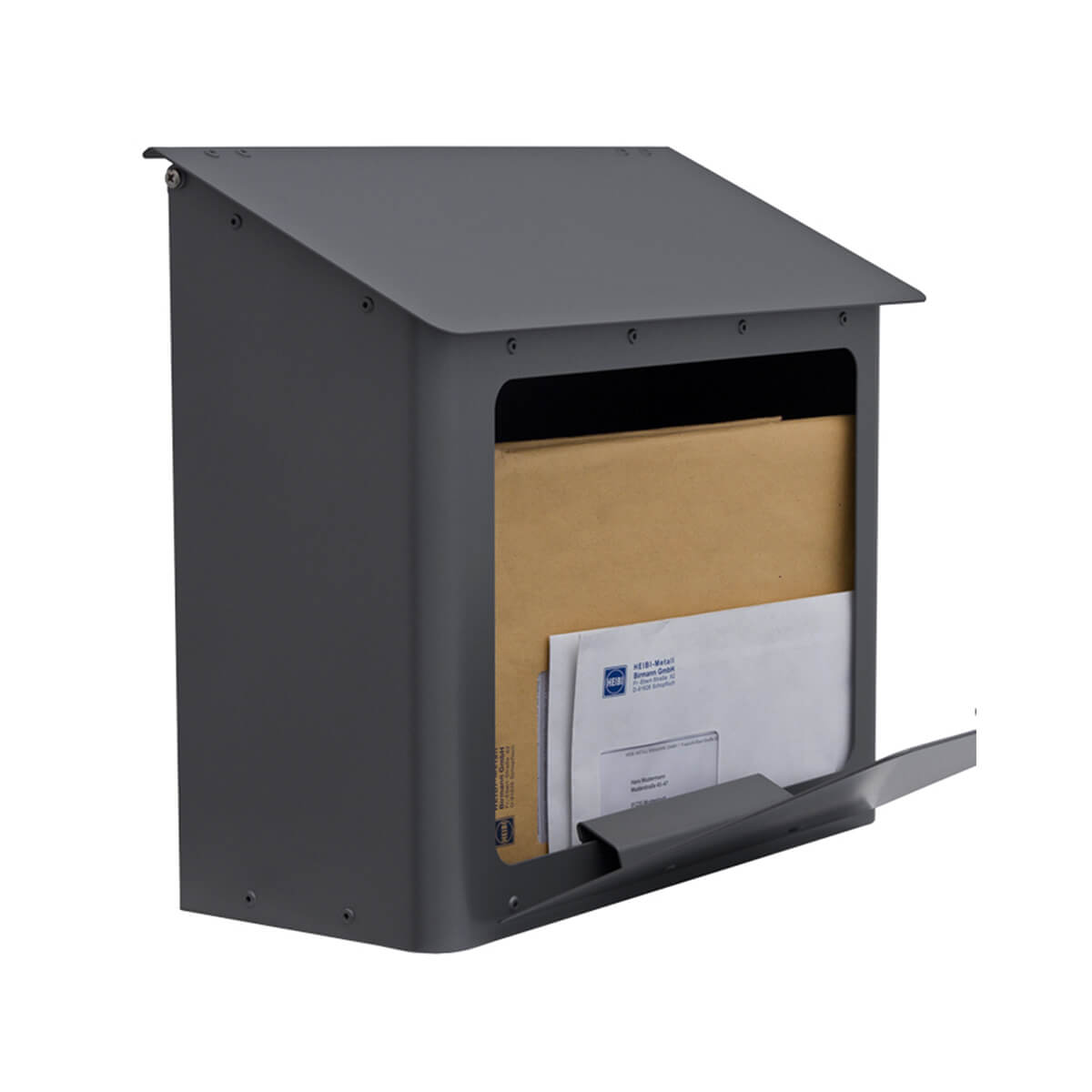 Heibi Gran Securo 05 Briefkasten, grafitgrau