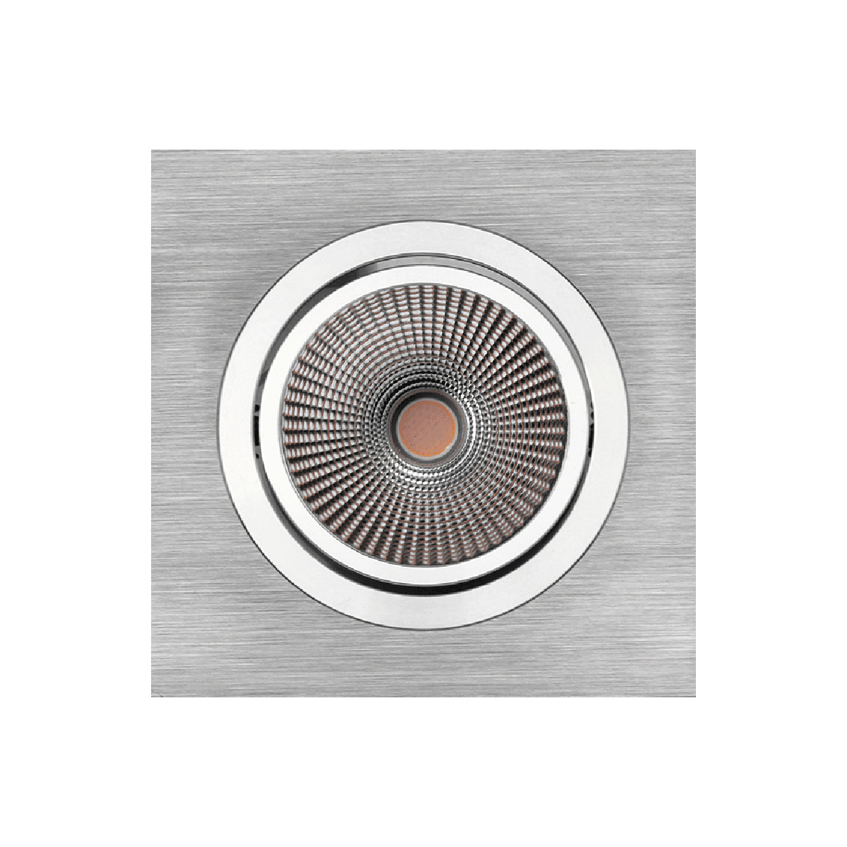 Mobilux MOBiDIM COB Classic Q LED Einbaustrahler, Dim-to-Warm, Alu gebürstet / poliert