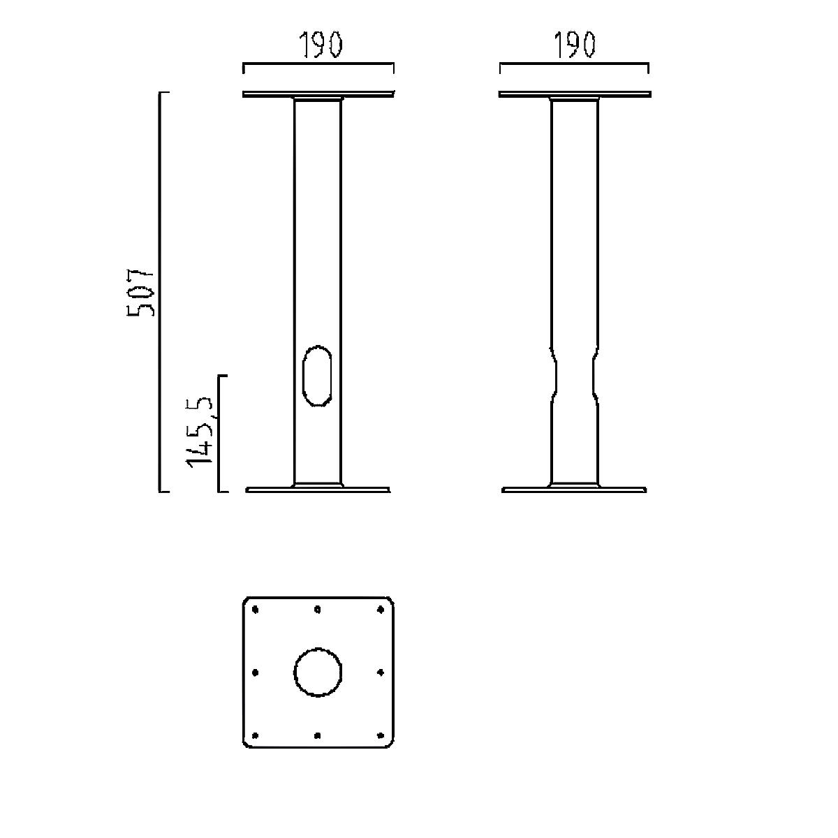 Helestra Erdstück für Basalt 44, Stahl verzinkt