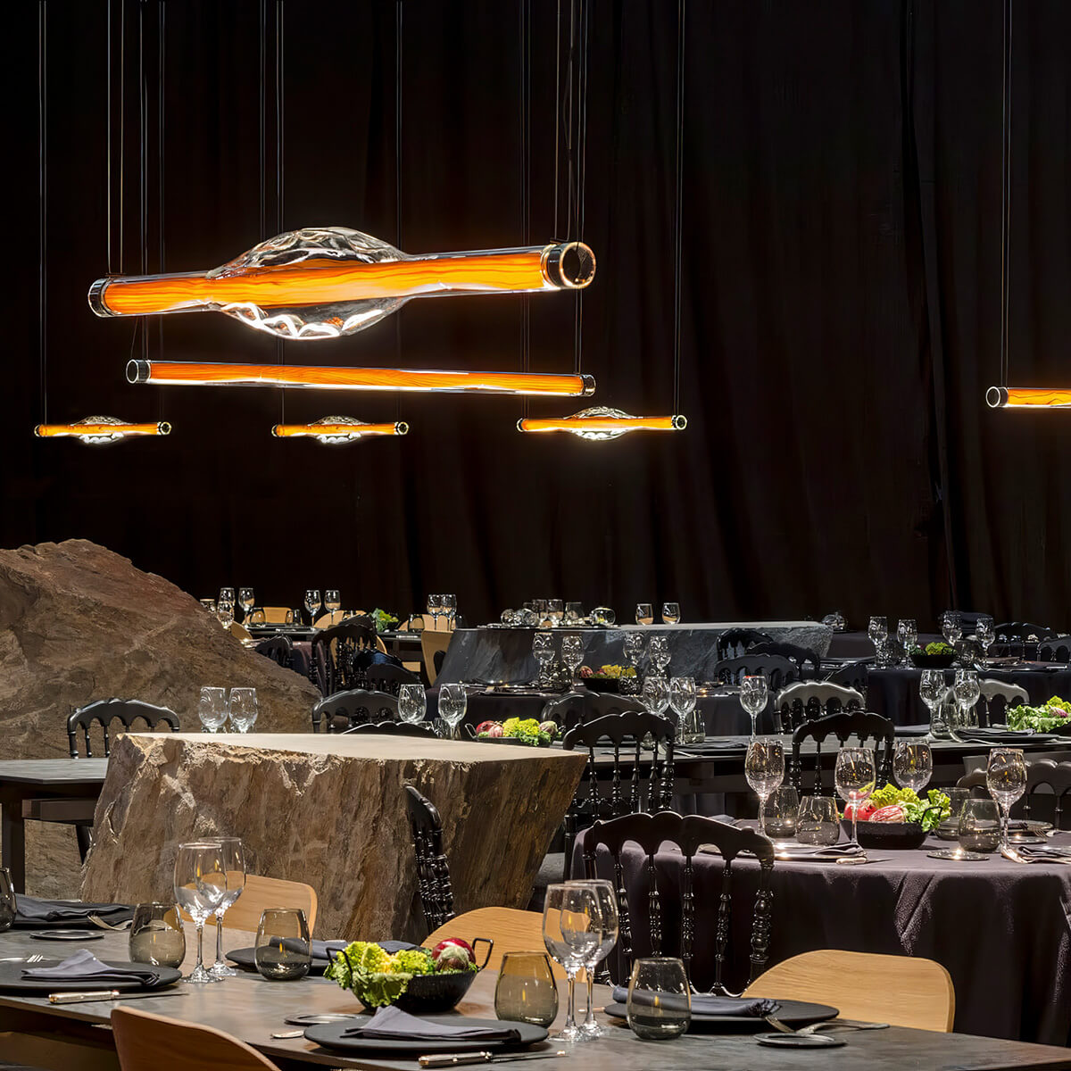 Dune Horizontal LED Pendelleuchte