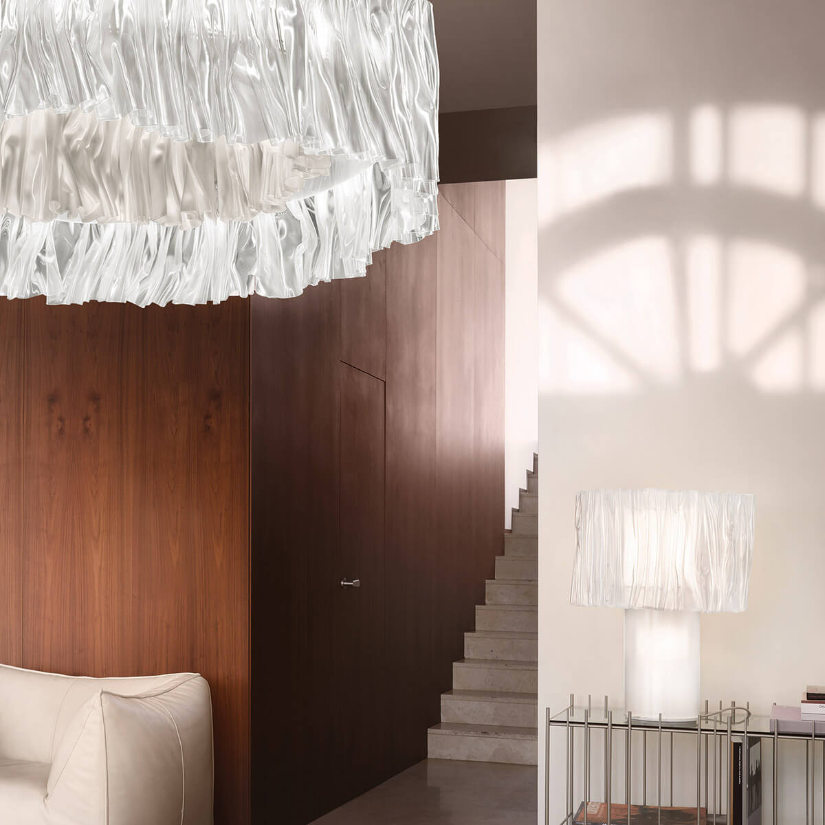 Slamp Accordéon LED Suspension, prisma white (weiß)