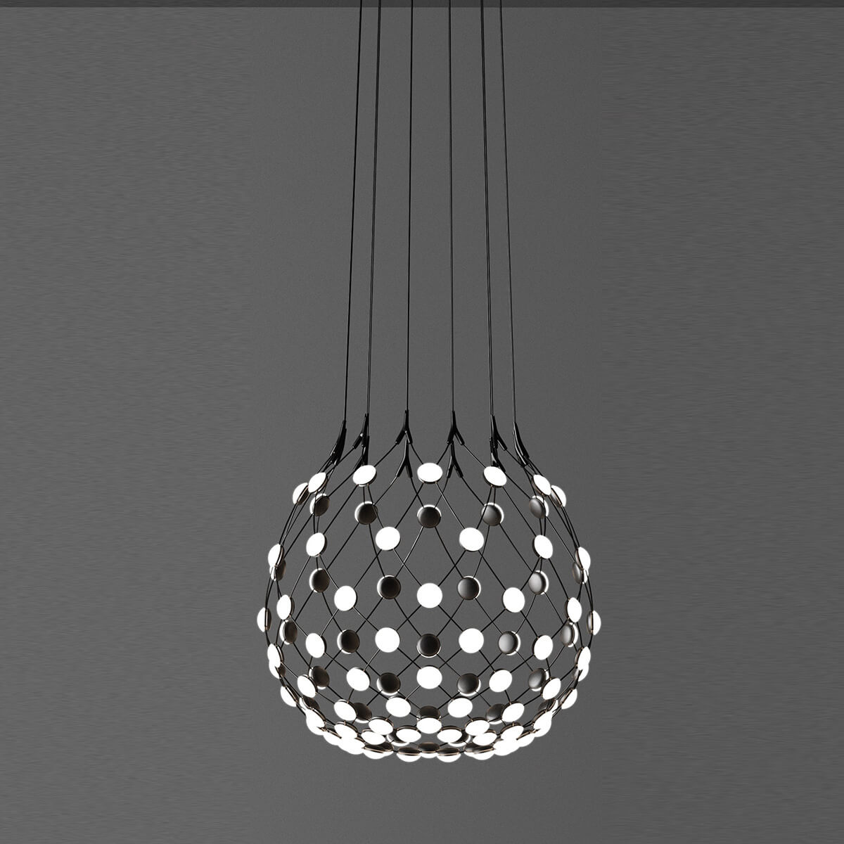 Luceplan Mesh LED Sospensione, mit Casambi, Ø: 80 cm