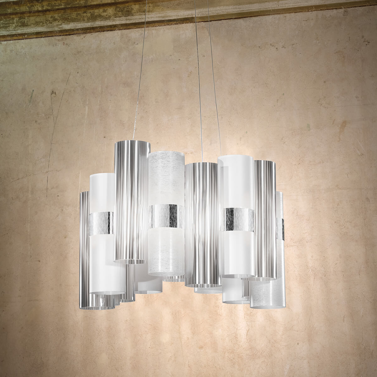 Slamp La Lollo LED Suspension Medium, white (weiß)