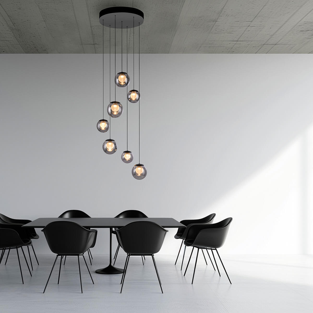 PURE Popup LED Pendelleuchte mit CCT