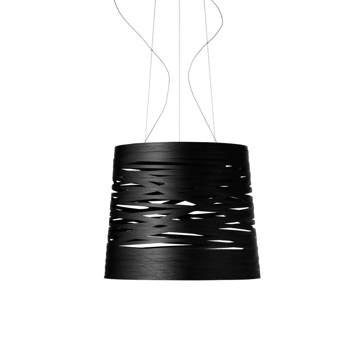 Foscarini Tress Grande LED Sospensione, nero (schwarz), dimmbar