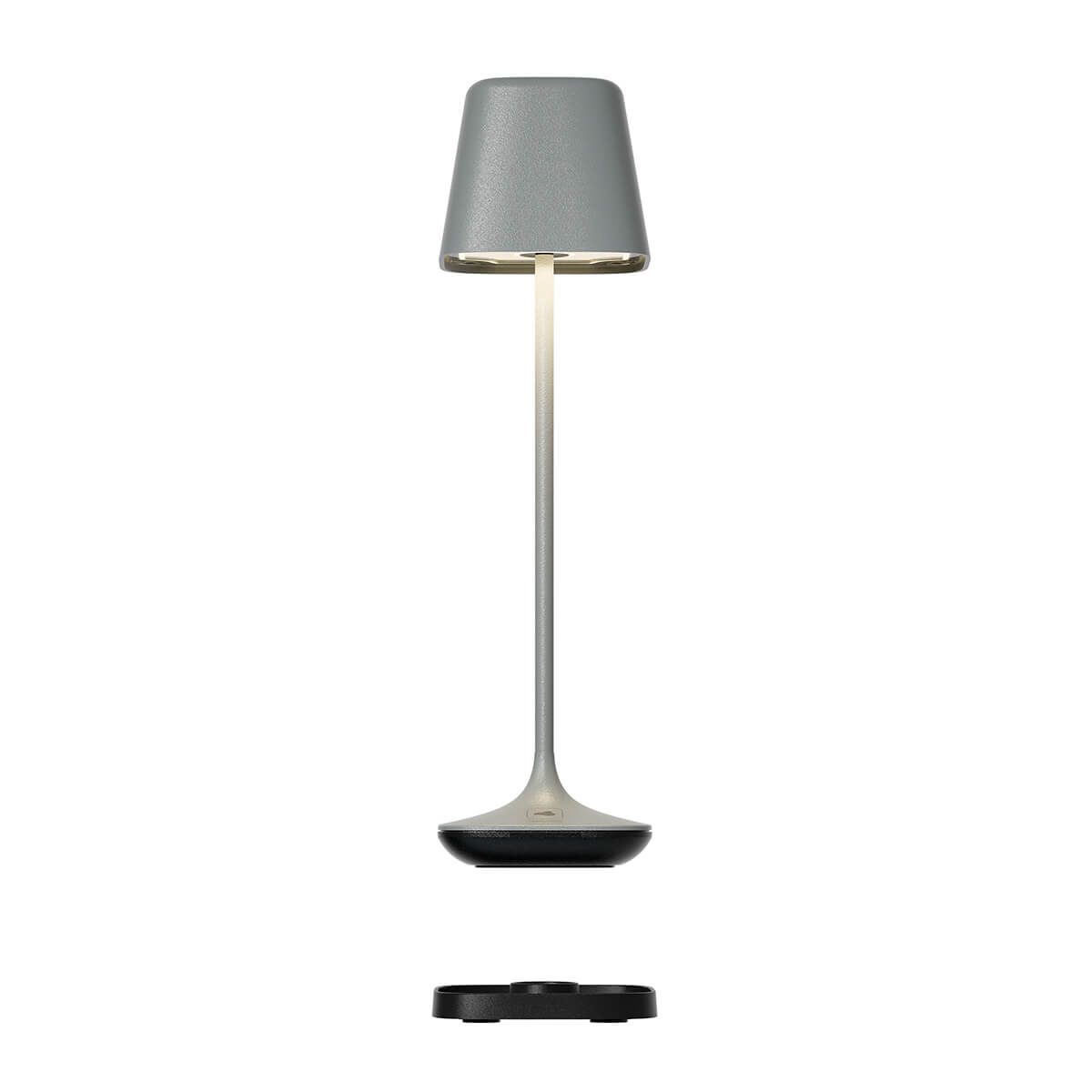 Leonardo Capri RGB LED Akkuleuchte, grau