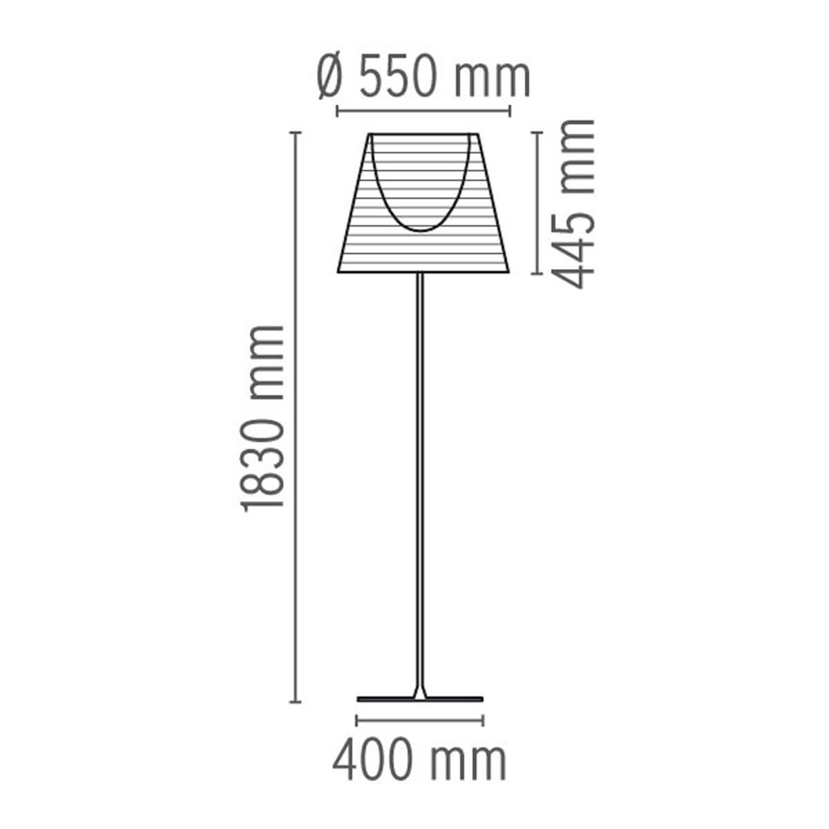 Flos KTribe F Stehleuchte, F3, Höhe: 183 cm
