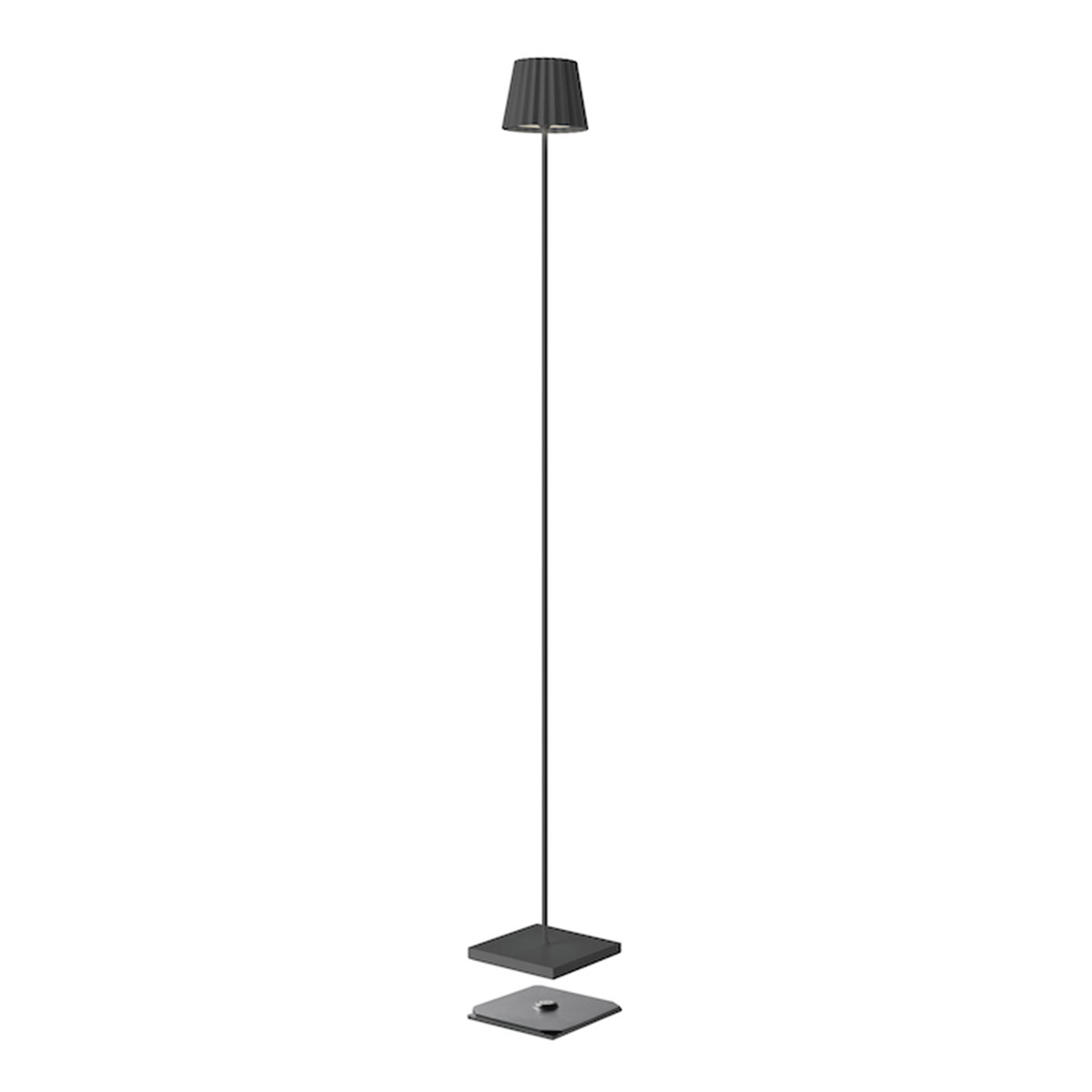 Sompex Troll 2.0 LED Akkustehleuchte, anthrazit (Ladestation inbegriffen)
