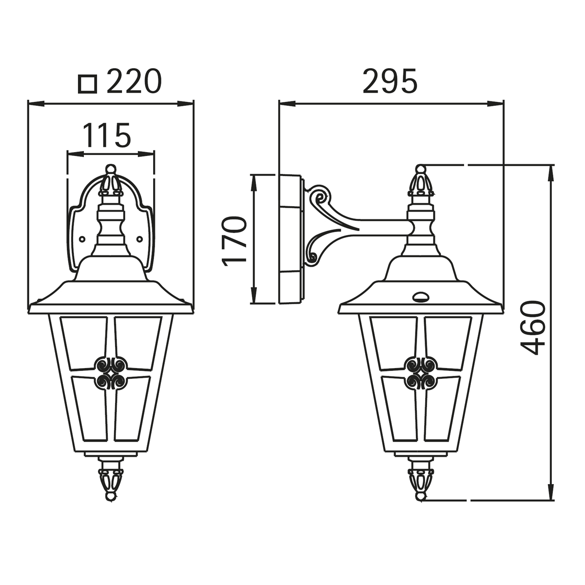 Albert Leuchten 1805 Außenwandleuchte