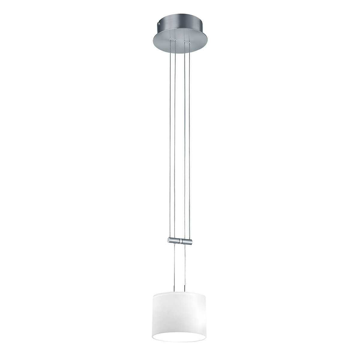 Bankamp Grazia LED Pendelleuchte, Ø: 16 cm, Nickel matt / Chrom